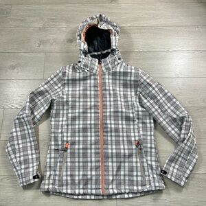 Killtec Technical Outdoor Breathable Water Resistant Windproof Plaid Jacket